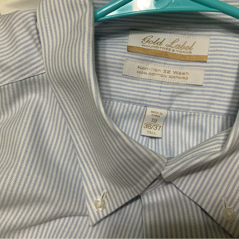 Mens BIG AND TALL Roundtree and Yorke Gold Label button down shirt